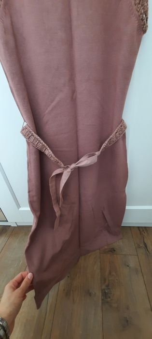 Пепелно розова рокля Mango Suit размер М