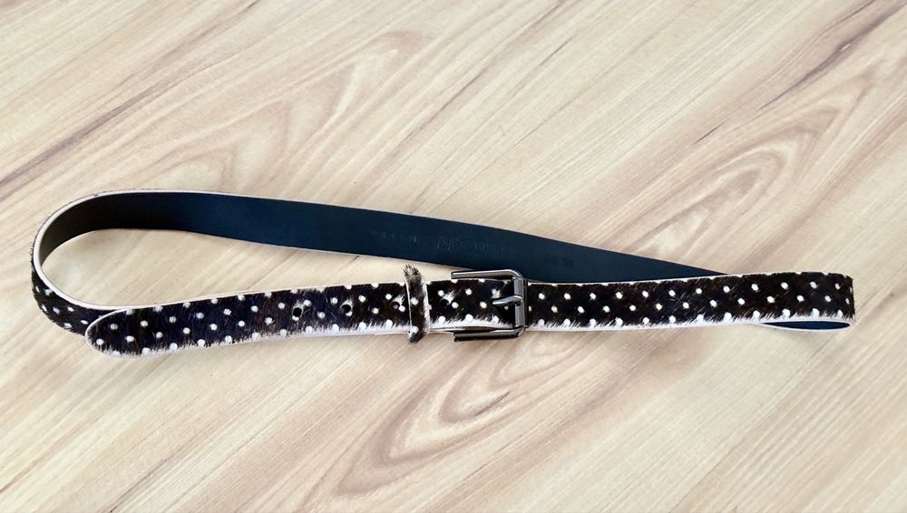 MarcCain колан с естествен косъм