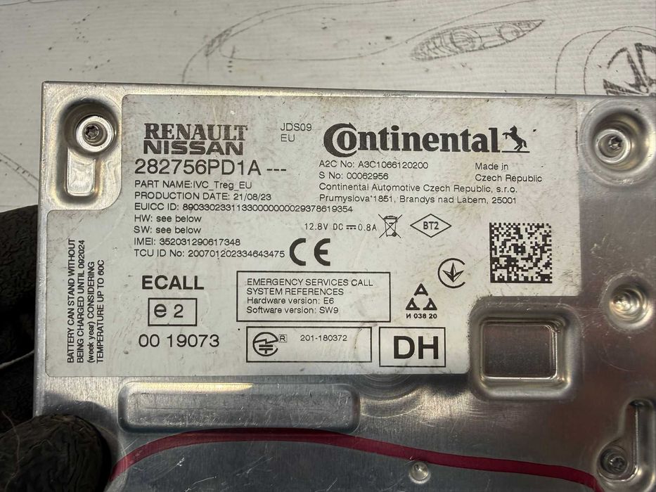 Modul apel de urgență / Unitate ECALL Nissan Juke II F16 282756PD1A 2023 / [2019-] / (5C3)