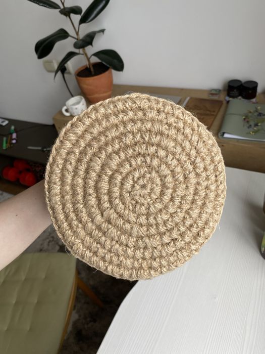 Корзина джутовая hand made