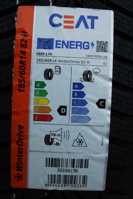 Anvelope iarna noi 185/60R14, 82H, Ceat, DOT 2025