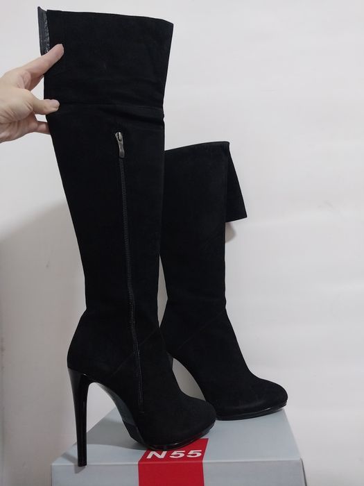 Для любителей замш и набук. Батфорты для высоких девушек