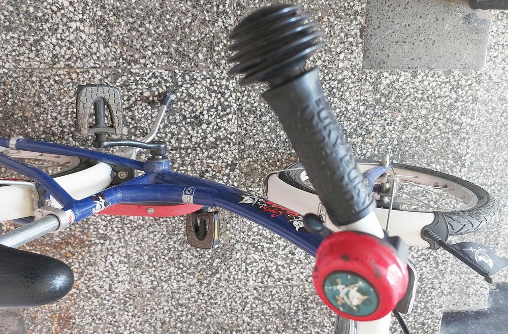 АЛУМИНИЕВ детски велосипед PUKY 18 цола, колело с помощни колела.