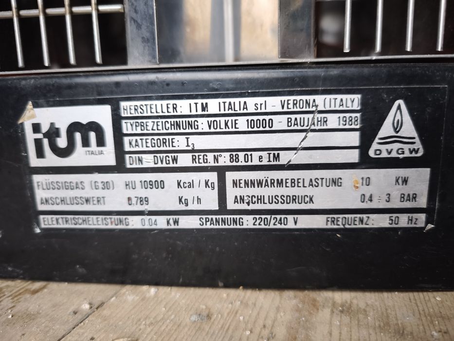 Газов калорифер Италия