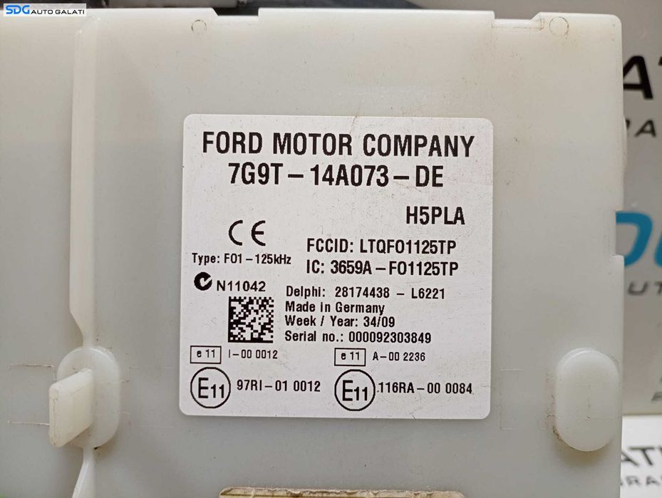 Tablou Panou Relee Sigurante Ford Mondeo 4 2.0 TDCI 2007 - 2014 Cod 7G9T-14A073-DE 7G9T14A073DE [M5810]