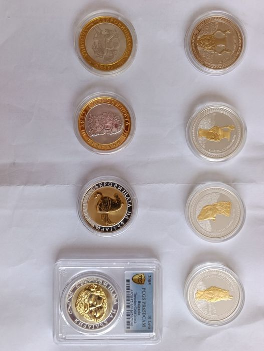 8 броя монети Сребро Маската на Терес ,Севт 3,Вазовото 10 лв. и Панагю