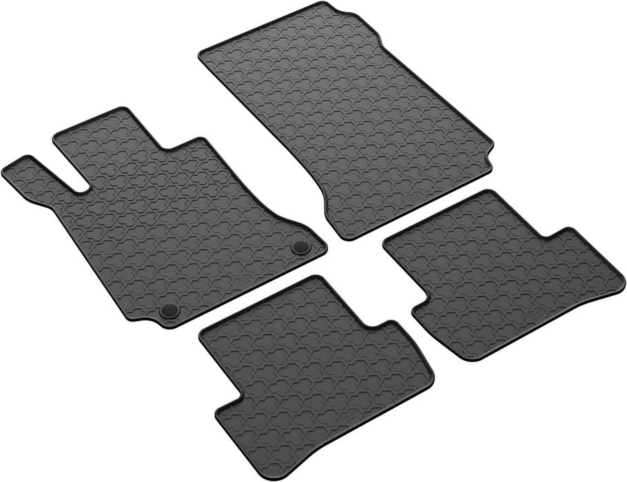 Гумени стелки Mercedes C Класа W204 2007 - 2014 със закопчалки Полски