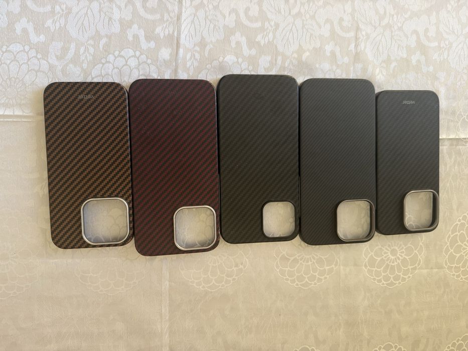 Set Huse Premium: PITAKA & VETTER (Carbon/Aramid) - Ultra-subțiri & MagSafe