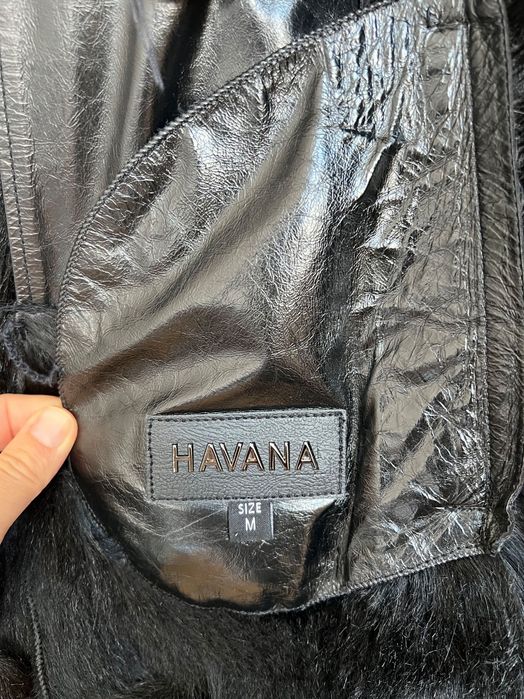 Зимно дамско палто от дива коза М размер