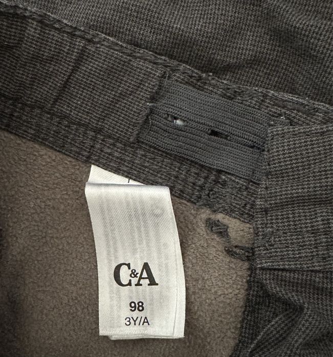 Pantaloni termoizolanți băieți, C&A, gri, mărimea 98
