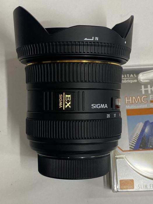 Obiectiv foto Sigma 10-20 mm,filtru,montura Nikon