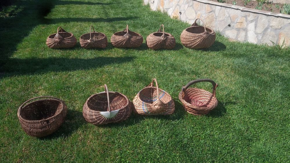 Плетени кошници.Части за Стара каруца.