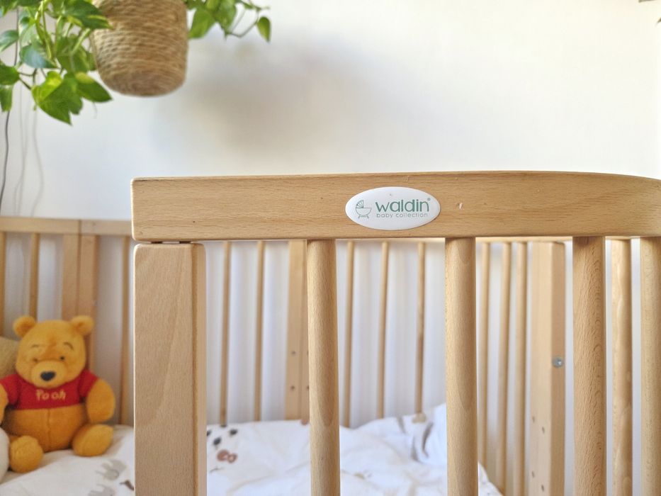 Vând pat evolutiv 7 in 1, pat Montessori la mai multe nivele, pătuț co-sleeping nou-nascut cu saltea inclusa, țarc, birou, masa înfășat 2100 lei