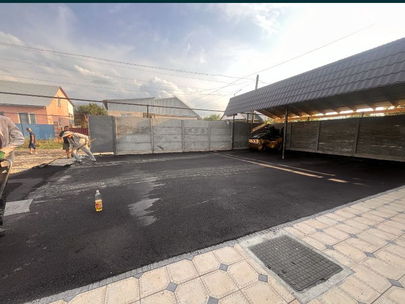 Укладка асфальта.