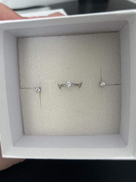 Inel si cercei argint Stroili