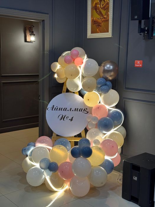 Баннер , мольберт , арки из шаров