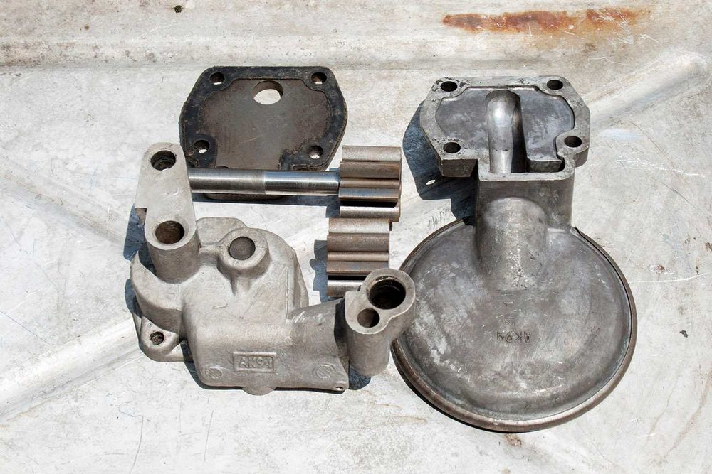 Масленный насос б.у. от ДВС ГАЗ (волги) модели ЗМЗ-4021, бу