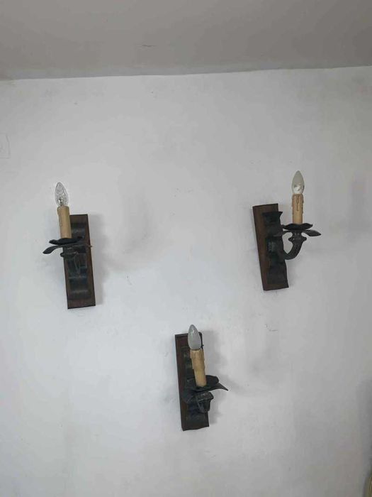 Set de trei aplice filigorie din fier forjat