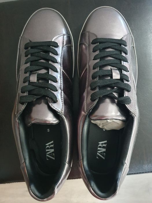 Adidasi barbati Zara din piele metal noi 44