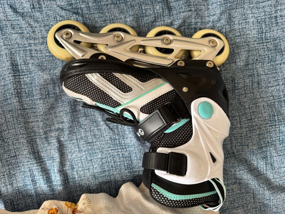 Role Raven Pulse Black/Mint reglabile mărimea 37-40