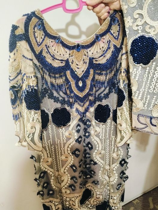 Продаётся Платье с украшениями. Ручная работа.