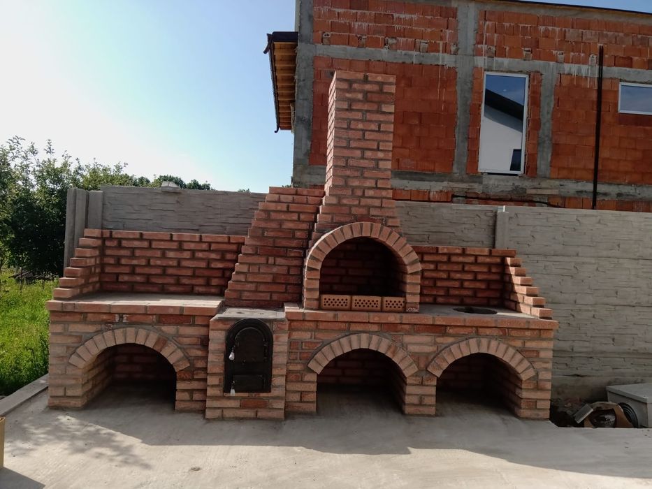 Grătare rustice din cărămidă