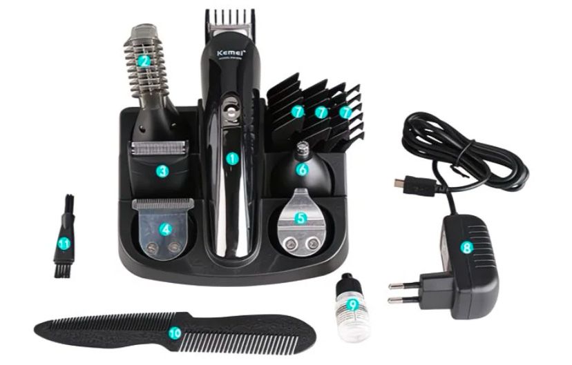 Набор машинка для стрижки волос и бороды