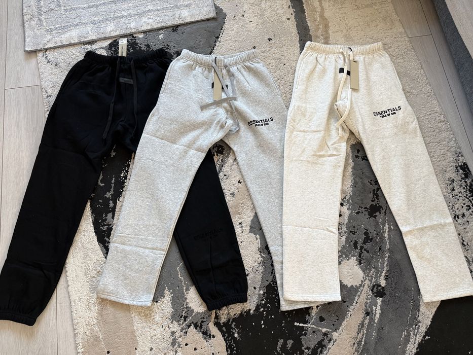 Compleu Essentials / Fear Of God / Alb Negru & Gri / Calitate Premium