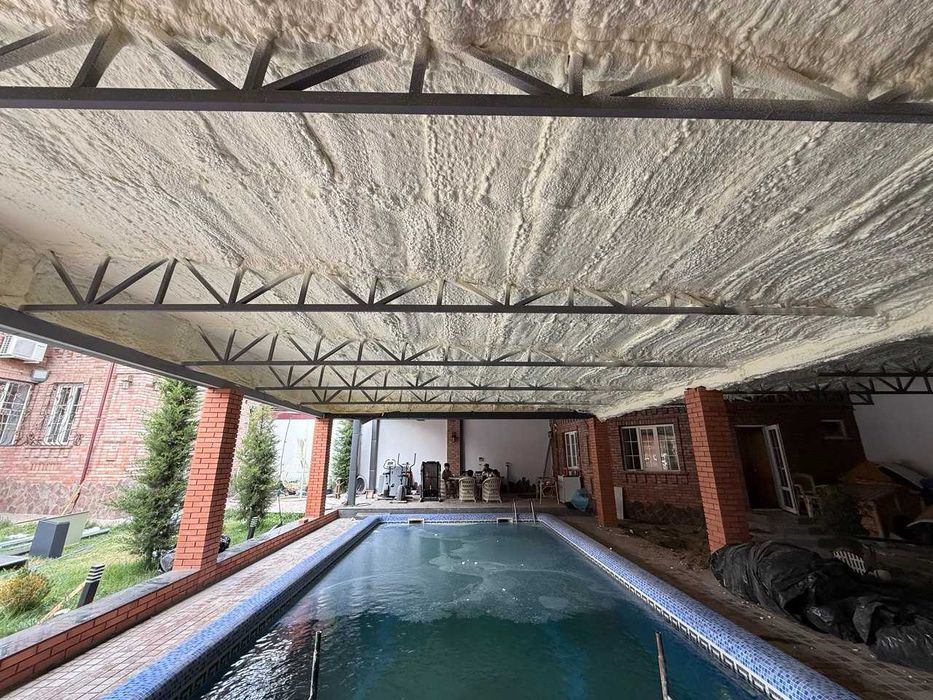 Напыление ппу пена сипиш хизмати pena sepish ppu / Теплоизоляция пеной