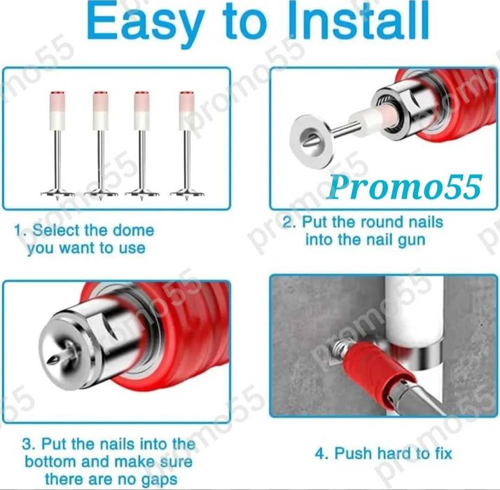 Професионални Кръгли Стоманени Пирони за Пистолет за Нитове 100бр.