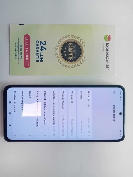 (Ag33) Telefon Xiaomi Redmi Note 14 5G 8/256GB / Garantie 2 ani