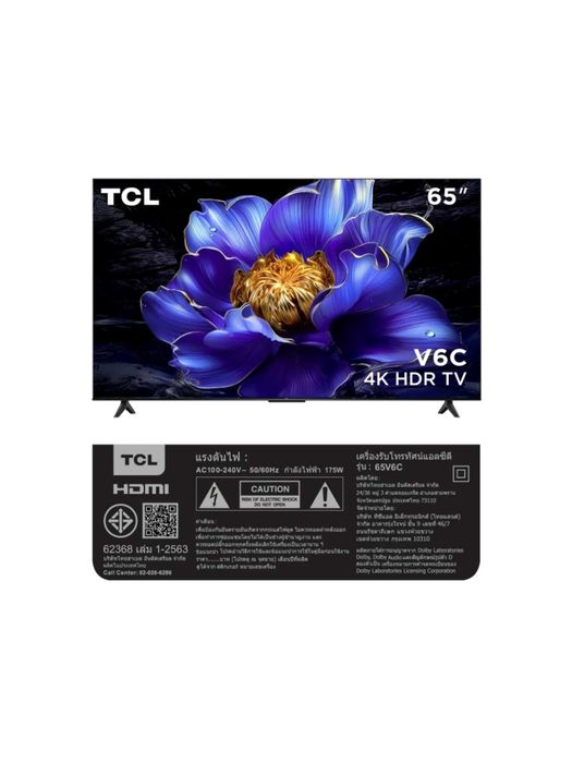 TCL 65″ V6C | 4K Ultra HD | Smart TV | Новый | Бесплатная доставка