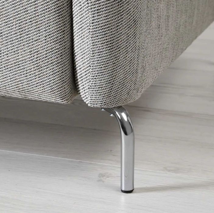 Canapea  FAMMARP 3 locuri cu şezlong, stanga metal/Viarp bej/maro