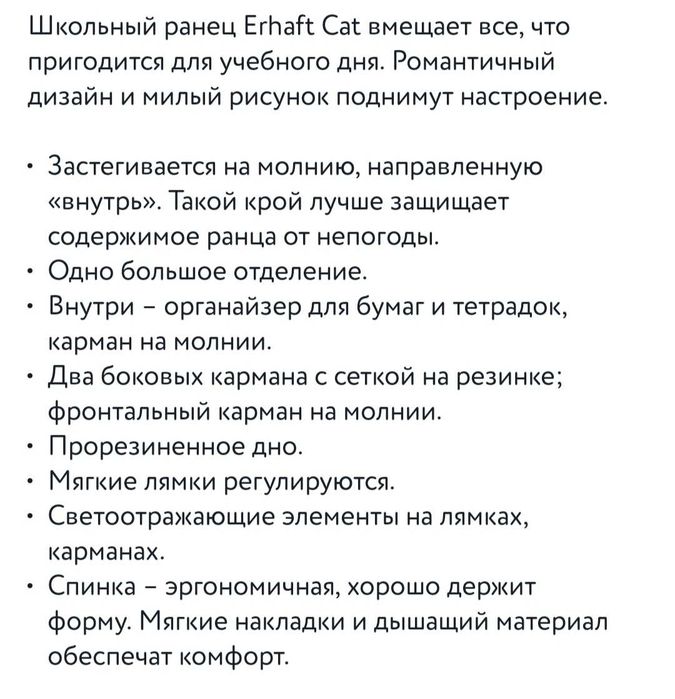 Школьный ранец Erhaft