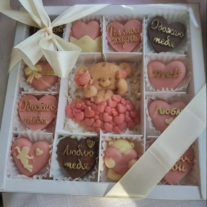 Подарок из бельгийского  шоколада  на 14 февраля