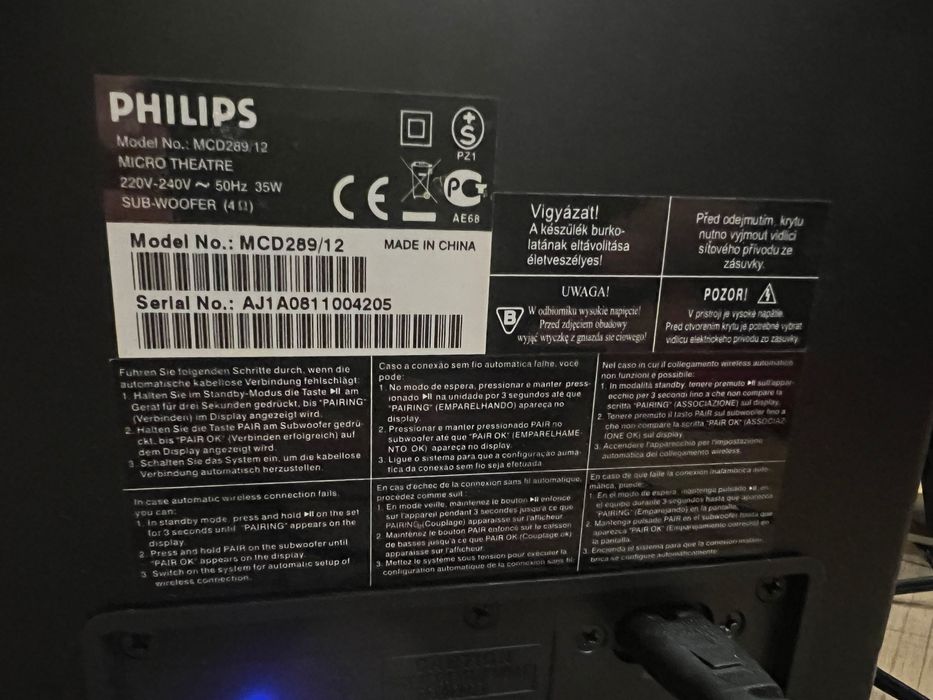 Sistem Audio Philips MCD289/12 – Sunet excelent, stare foarte bună
