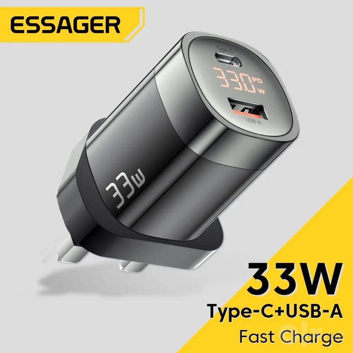Essager 33 Вт GaN USB C зарядное устройство Быстрая зарядка