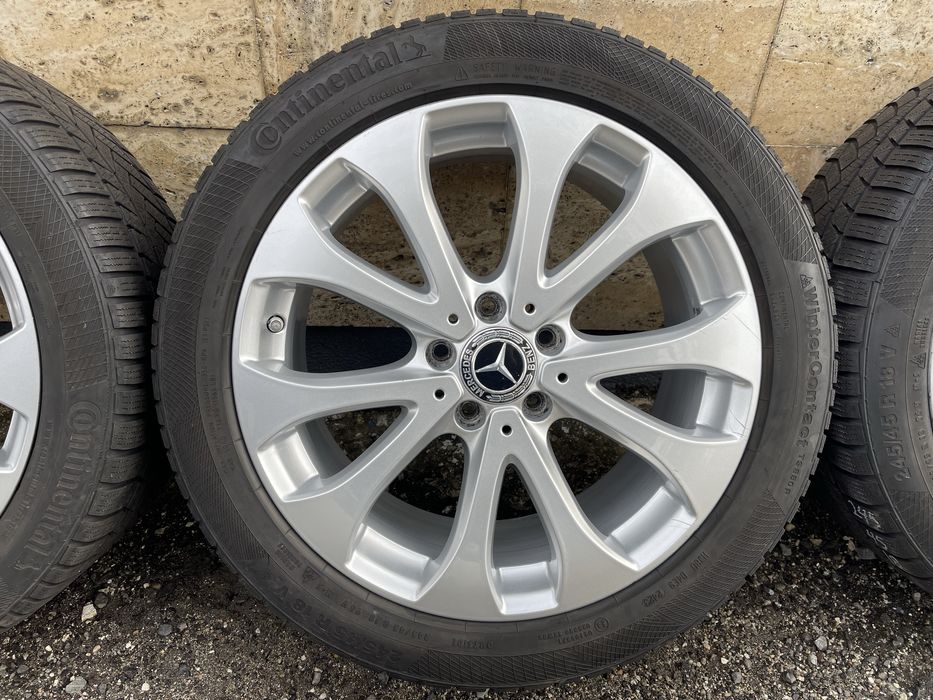 Jante Roti Mercedes E Class W213 Anvelope iarna 245 45 R18 originale