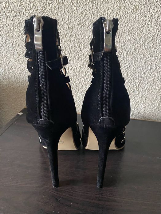 Botine Vară Negre din Plasă