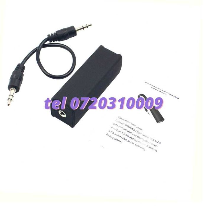 Filtru Sunet Jack 3.5 Noise Cancelation Pentru Conectare Si Redare Audio Pe Echipamente Compatibile Cu Mufa Audio Aux Jack 3.5 Mm