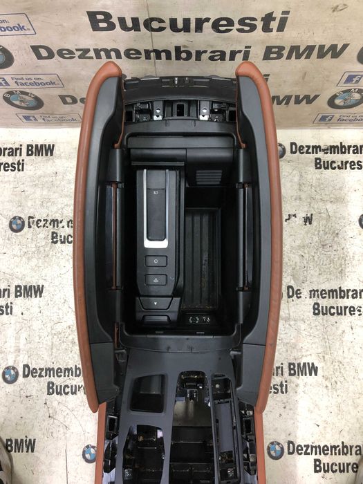 Consola centrala suport de pahare cotiera BMW X5 F15 F85 X6 F16 F86 de Europa