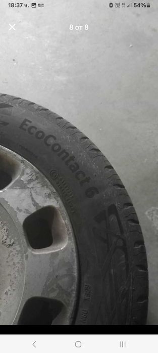 Нови гуми continental 14 цола за фиат500 с метални джанти