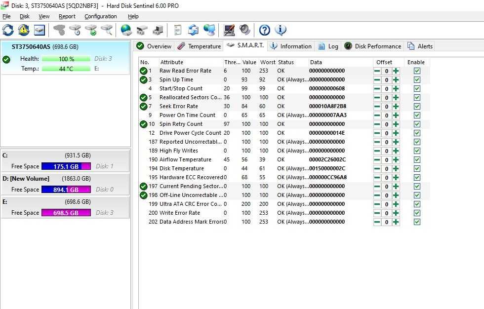 Hard Disk Extern Seagate FreeAgent Pro MSeries 750GB, USB 2.0 / eSATA, ST3750640AS, Sanatate 100%