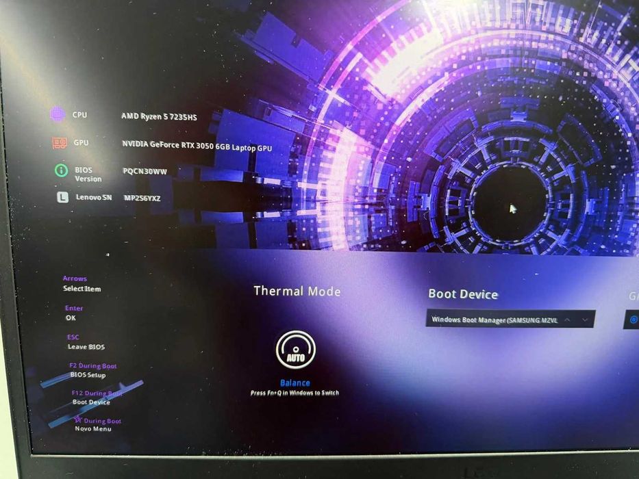 Laptop SH Lenovo LoQ 15 gaming AMD Ryzen 5 7235HS Nvidia RTX 3050 6gb 16gb DDR5