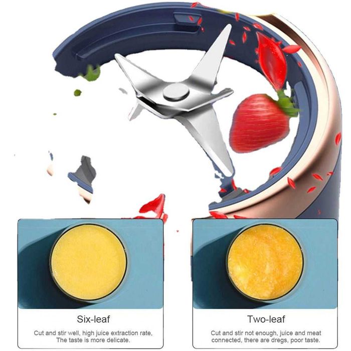 Блендер мини преносим (400мл) - за дома, фитнес или пътуване