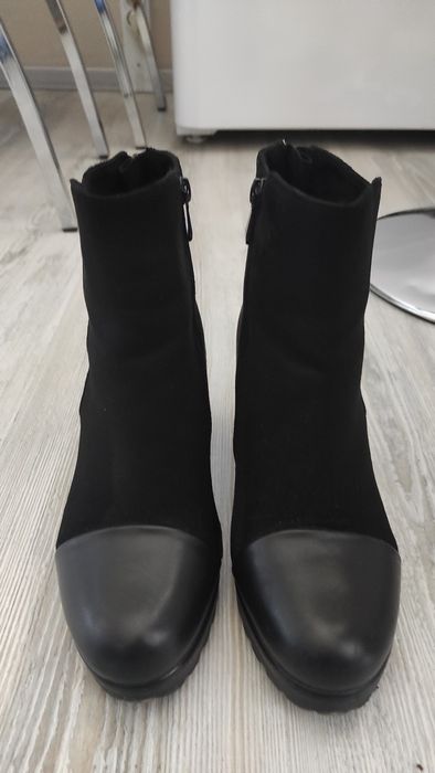 Дамски боти , черен велур