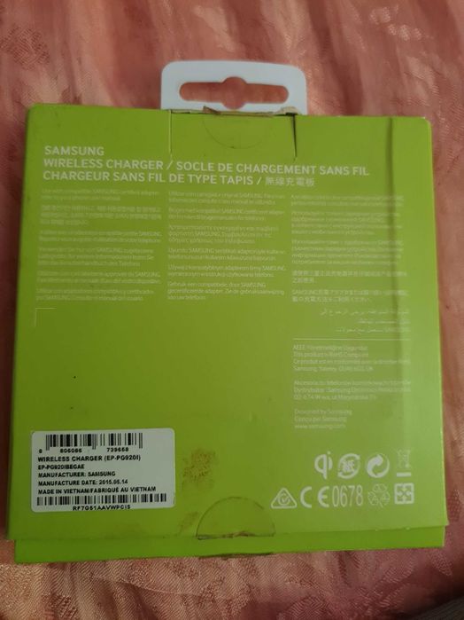Беспроводная зарядка Samsung wireless charger made in Vietnam