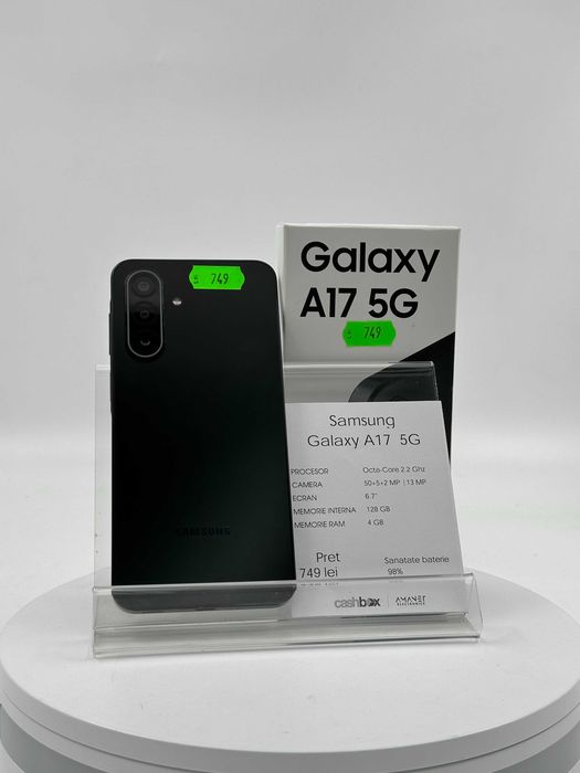 Samsung Galaxy A17 5G 128GB 4GB RAM Garantie 24 Luni CashBox