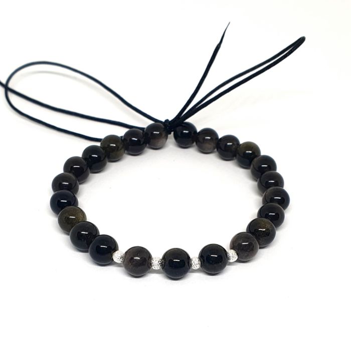 Bratara handmade pietre semipretioase - reglabila - Unisex