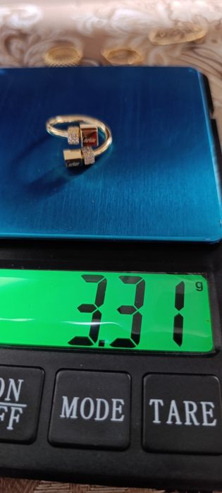 Золотое кольцо CARTIER Турецкая изделия проба 585, вес 3,31, раз,19,5